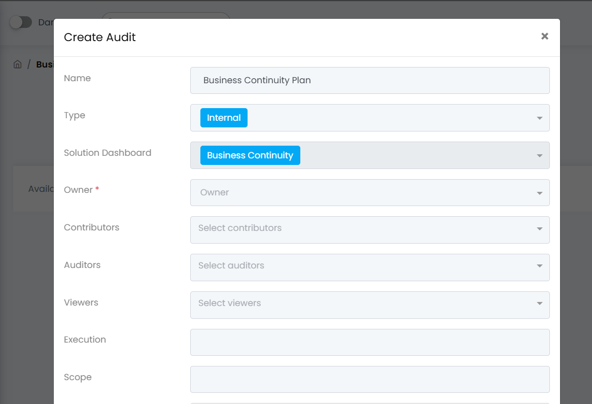 Ace Visions GRC BCM Audit